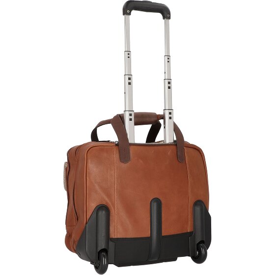 Harold's 2-Rollen Businesstrolley Leder 40 cm Laptopfach