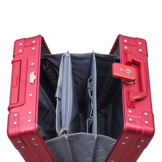 Aleon Business 4-Rollen Kabinentrolley Aluminium 42 cm Laptopfach