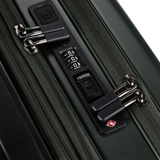 Piquadro PQ-Light 4 Rollen Kabinentrolley S 56 cm Laptopfach mit Dehnfalte