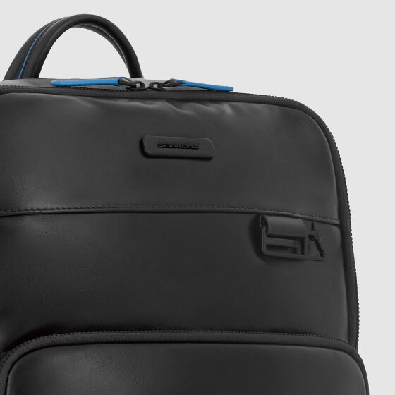 Piquadro Blue Square Revamp Business-Rucksack RFID Schutz Leder 43 cm Laptopfach