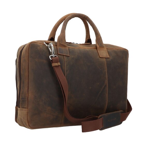 Plevier Retro Colmar Aktentasche Leder 40 cm Laptopfach