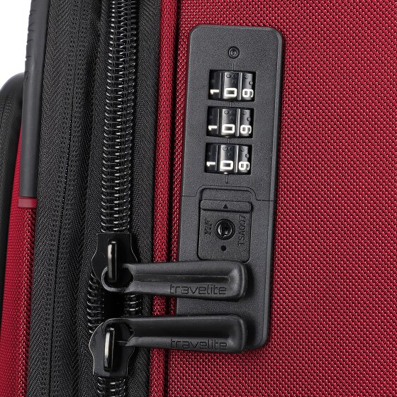 Travelite Crosslite 5.0 4 Rollen Trolley L 77 cm mit Dehnfalte