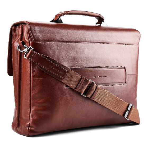 Piquadro Victor Aktentasche RFID Schutz Leder 42 cm Laptopfach