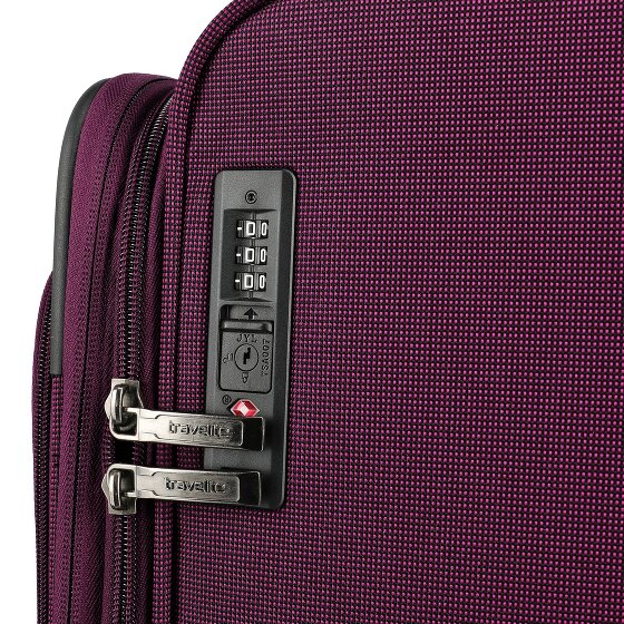 Travelite Cubis 4 Rollen Kofferset 5-teilig mit Dehnfalte