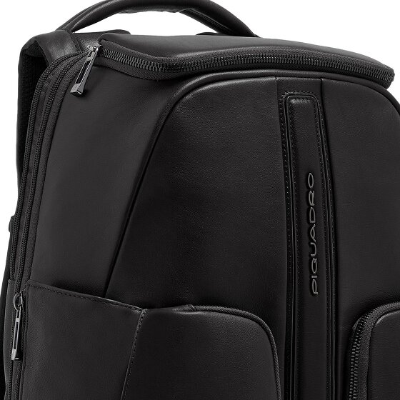 Piquadro Victor Daypack RFID Schutz Leder 43 cm Laptopfach