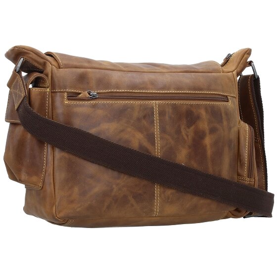 Greenburry Vintage Cafe-Racer Messenger Leder 39 cm