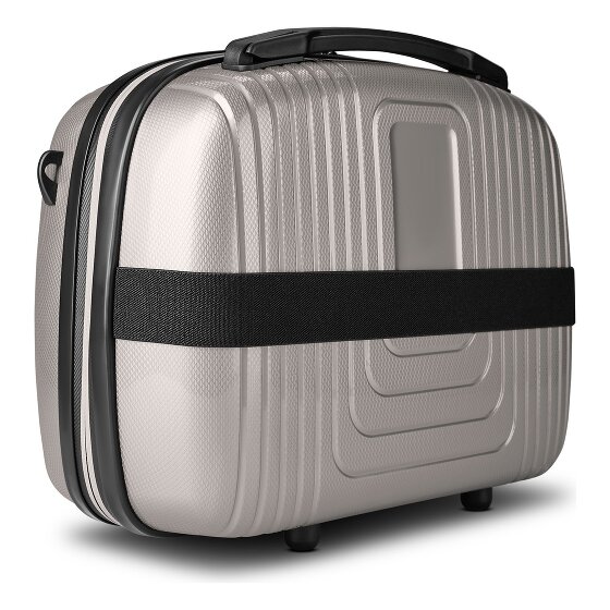 Redolz Essentials14 4-Rollen Kofferset Beautycase 4tlg mit Dehnfalte Laptopfach