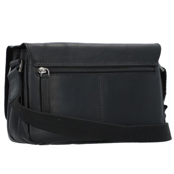 Greenburry Pure Black Umhängetasche Leder 23 cm