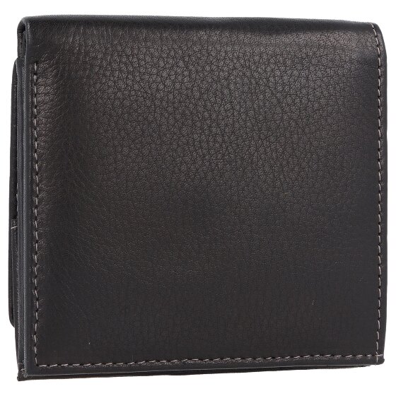 Greenland Nature Black Nappa Geldbörse RFID Leder 9,5 cm