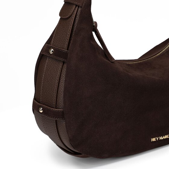 Hey Marly Lifetime Sister Suede Schultertasche M 35 cm