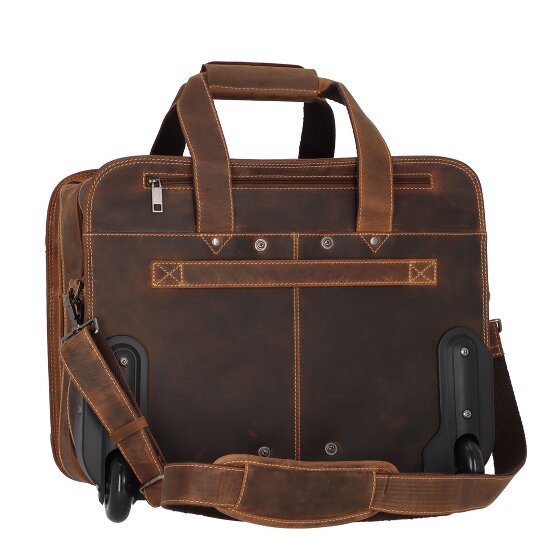 Greenburry Vintage 2 Rollen Businesstrolley 33 cm Laptopfach Greenburry Vintage 2 Rollen Businesstrolley 33 cm Laptopfach
