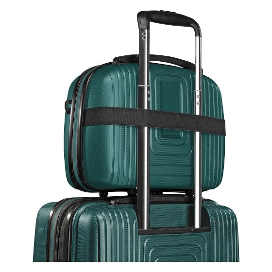 Redolz Essentials 14 Kofferset 2 tlg. Kabinentrolley mit Dehnfalte & Beautycase