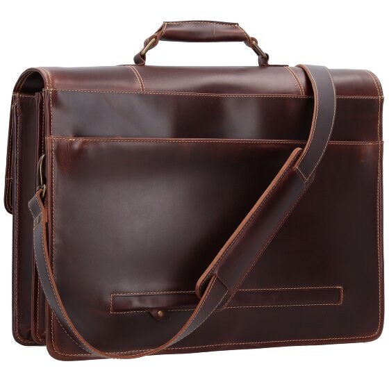 Buckle & Seam Nevada Aktentasche Leder 42 cm Laptopfach Buckle & Seam Nevada Aktentasche Leder 42 cm Laptopfach