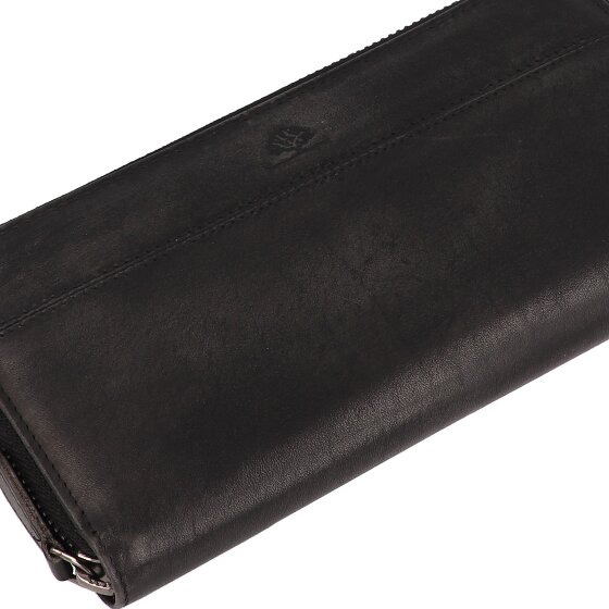 Greenburry Destressed Geldbörse RFID Schutz Leder 19 cm