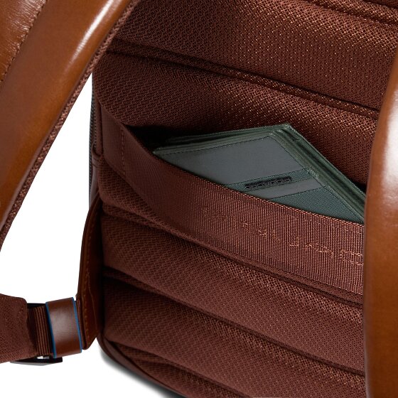 Piquadro Blue Square Daypack RFID Schutz Leder 37 cm Laptopfach