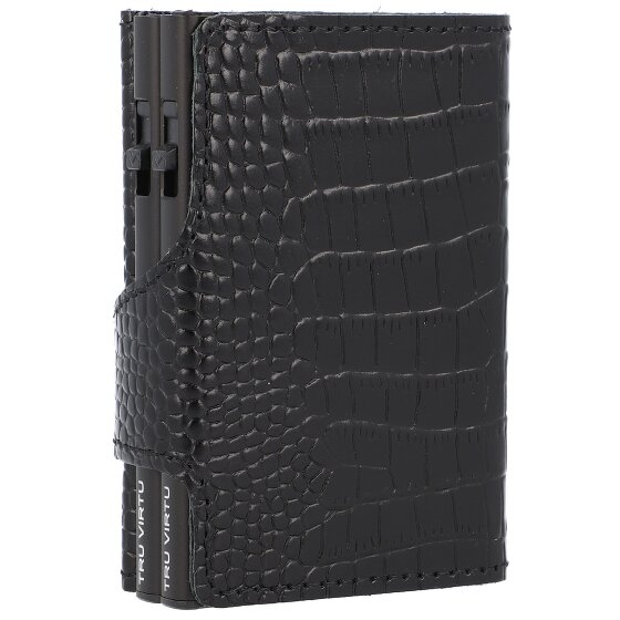 Tru Virtu Click & Slide Kreditkartenetui Geldbörse RFID Leder 6,5 cm Tru Virtu Click & Slide Kreditkartenetui Geldbörse RFID Leder 6,5 cm