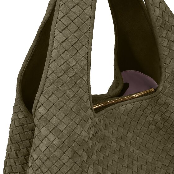 LES VISIONNAIRES Paz Weave Schultertasche Leder 44 cm