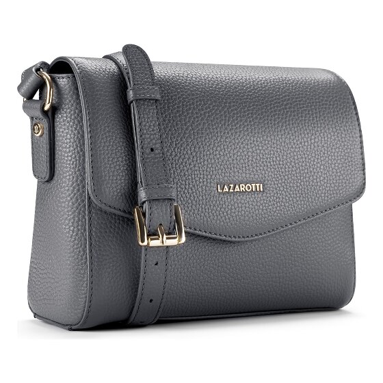 Lazarotti Bologna Leather Crossbody Umhängetasche Leder 22 cm