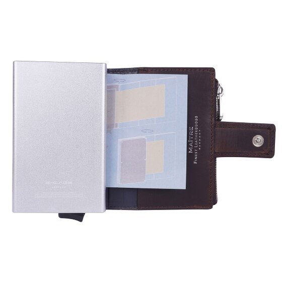 Maître Birkheim C-Four Kreditkartenetui RFID Schutz Leder 6.5 cm