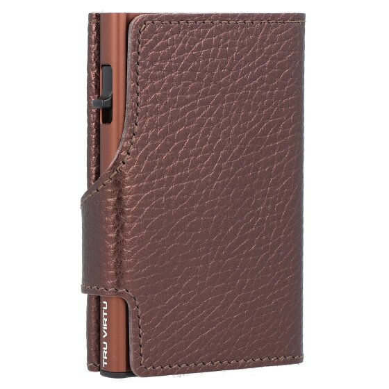 Tru Virtu Click & Slide Kreditkartenetui RFID Leder 6,5 cm Tru Virtu Click & Slide Kreditkartenetui RFID Leder 6,5 cm