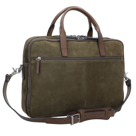 Castelijn & Beerens Nubuck Aktentasche Leder 41 cm Laptopfach
