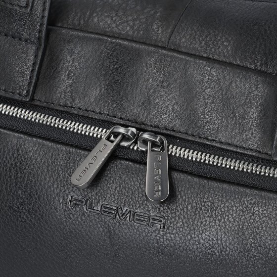 Plevier Vintage Bill Aktentasche Leder 40 cm Laptopfach