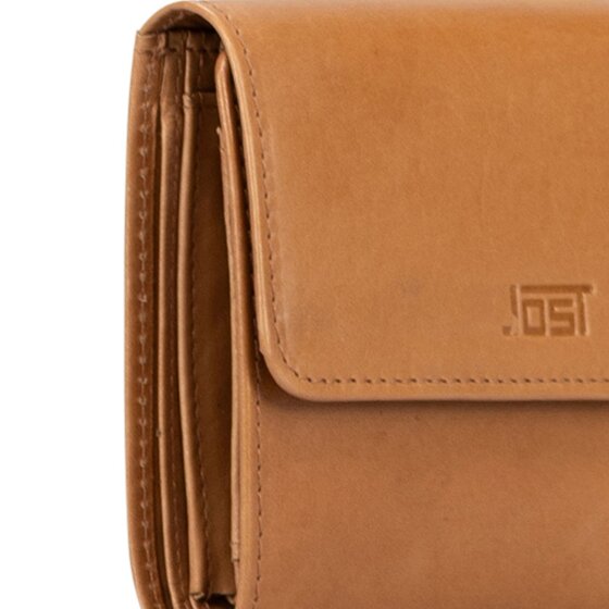 Jost Rana Geldbörse RFID Schutz Leder 12 cm