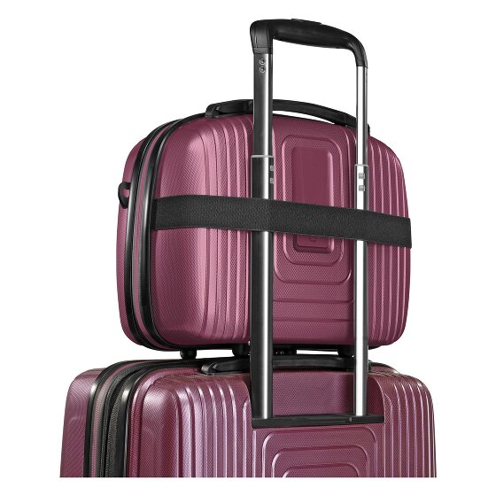 Redolz Essentials 14 Kofferset 2 tlg. Kabinentrolley mit Dehnfalte & Beautycase
