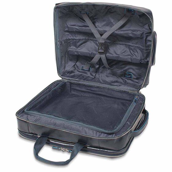 Piquadro Blue Square 2-Rollen Businesstrolley Leder 51 cm Laptopfach