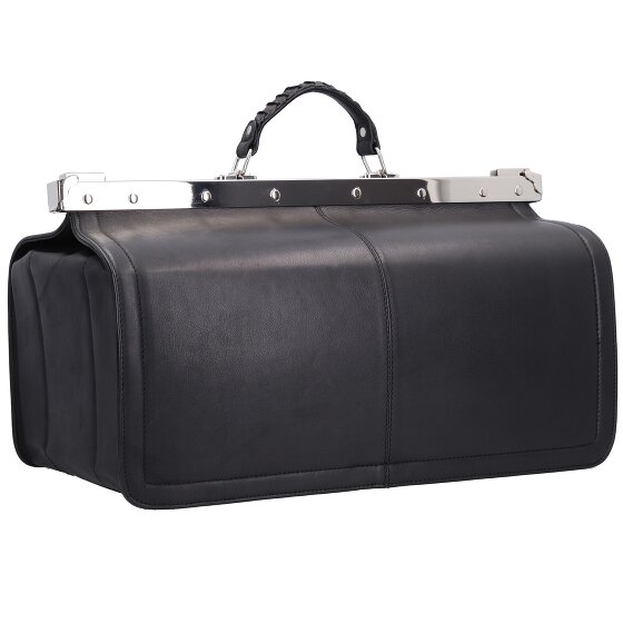 Greenland Nature Black Nappa Doktorkoffer Leder 48 cm