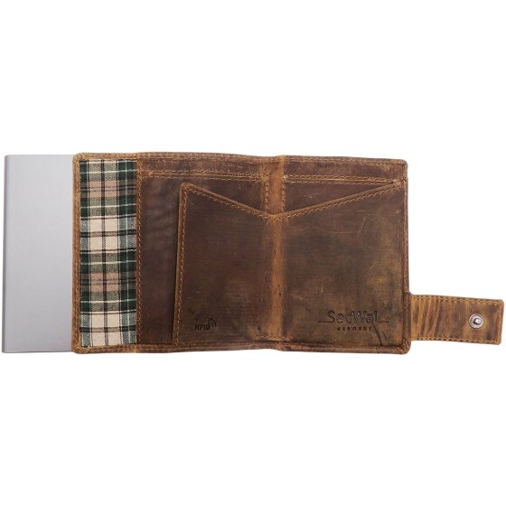 SecWal SecWal 1 Kreditkartenetui Geldbörse RFID Leder 9 cm