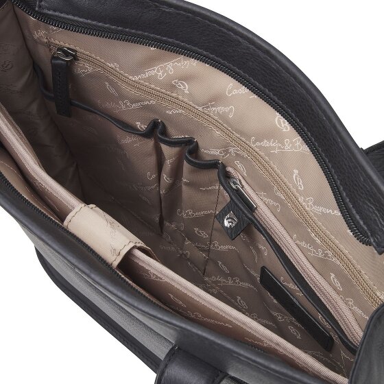 Castelijn & Beerens Carisma Schultertasche RFID Leder 34 cm Laptopfach