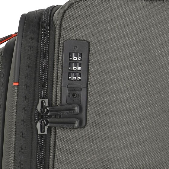 Travelite Crosslite 4 Rollen Trolley M 66 cm mit Dehnfalte