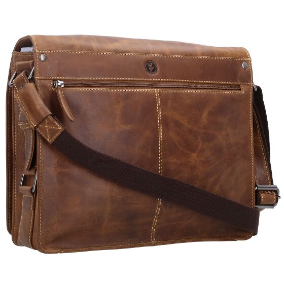 Greenburry Vintage Cafe-Racer Messenger Leder 33 cm