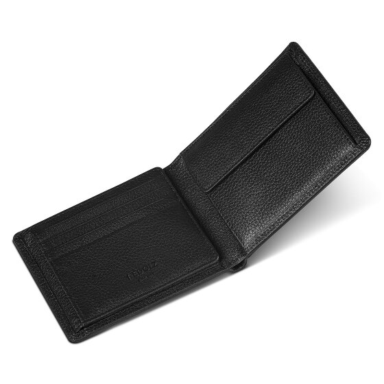 Redolz Leather Essentials QF Geldbörse RFID Leder 12 cm ausklappbar