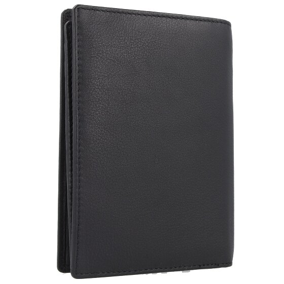 Greenland Nature Black Nappa Reisepassetui RFID Leder 11,5 cm
