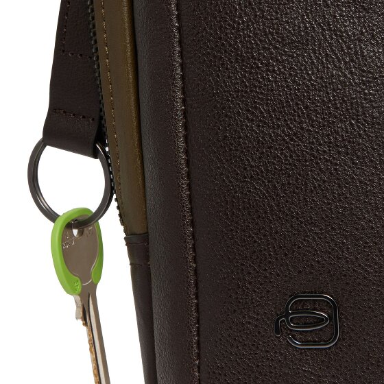 Piquadro Black Square Umhängetasche Leder 17 cm