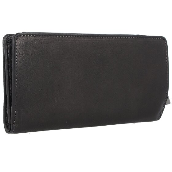 Greenland Nature Black Nappa Geldbörse RFID Leder 19 cm