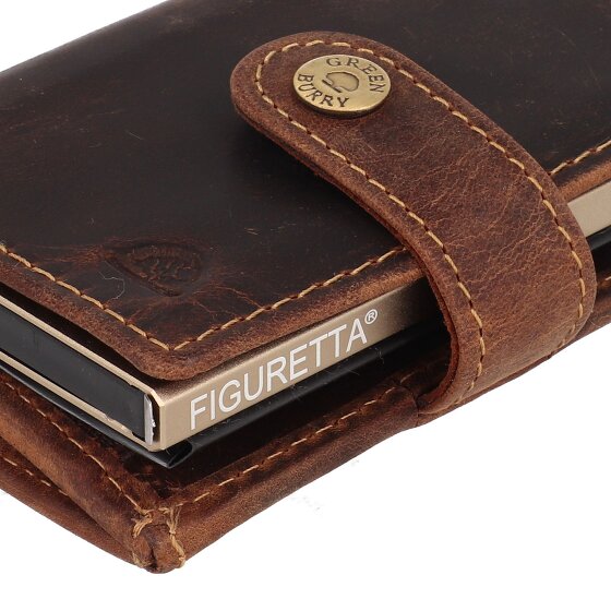 Greenburry Vintage Geldbörse RFID Schutz Leder 7.5 cm