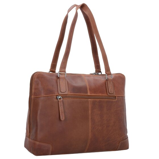 The Chesterfield Brand Wax Pull Up Schultertasche Leder 37 cm Laptopfach