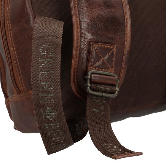 Greenburry Rugged Business-Rucksack Leder 39 cm Laptopfach