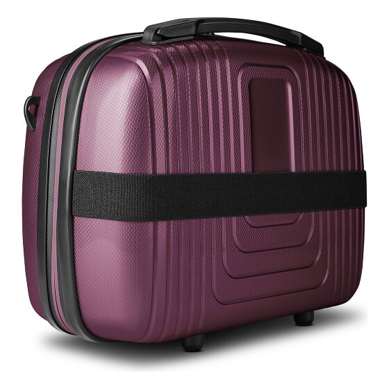 Redolz Essentials14 4-Rollen Kofferset Beautycase 4tlg mit Dehnfalte Laptopfach
