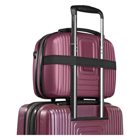 Redolz Essentials14 4-Rollen Kofferset Beautycase 4tlg mit Dehnfalte Laptopfach