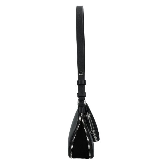 Karl Lagerfeld Hardware Mini Bag Schultertasche Leder 18 cm mit Dehnfalte