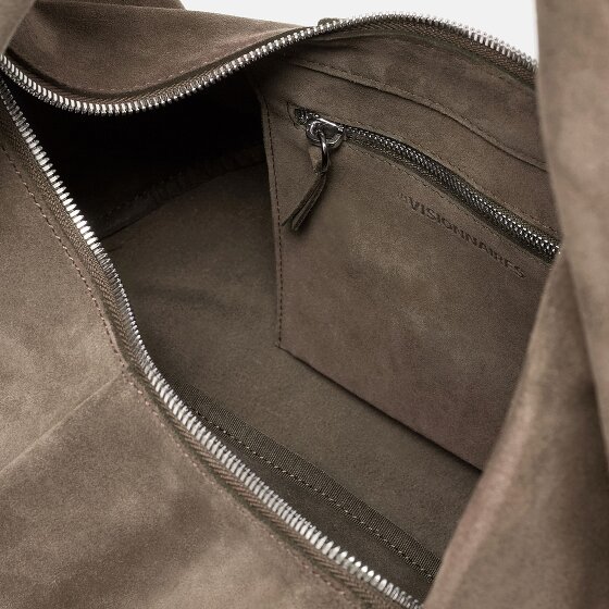 LES VISIONNAIRES Greta Essential Schultertasche Leder 43 cm