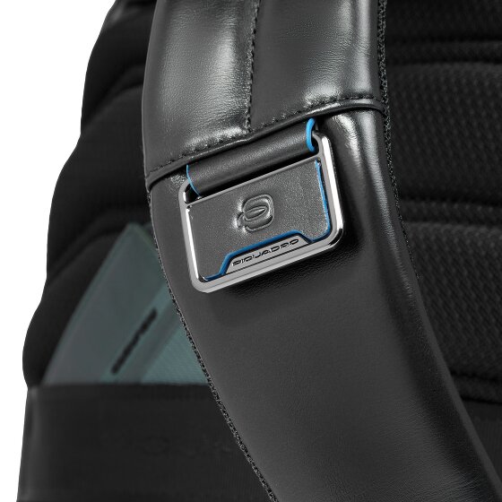 Piquadro Blue Square Daypack RFID Schutz Leder 37 cm Laptopfach