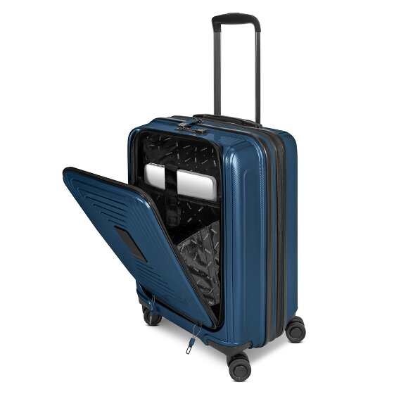 Redolz Essentials 14 4 Rollen Kabinentrolley S 55 cm Laptopfach mit Dehnfalte
