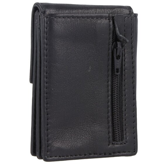 Greenland Nature Black Nappa Geldbörse RFID Leder 7 cm