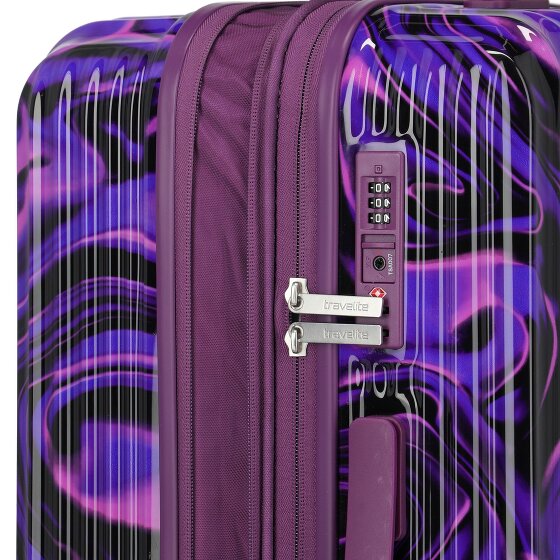Travelite Lascana Edition 4 Rollen Trolley M 65 cm mit Dehnfalte