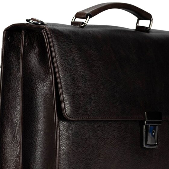Jost London Aktentasche Leder 40 cm Laptopfach